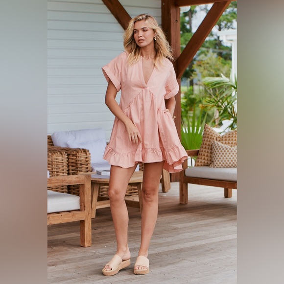 Free People AGNES DENIM DRESS- JULIET - Picture 13 of 13